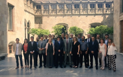 Recepció del president de la Generalitat al Natació Sabadell